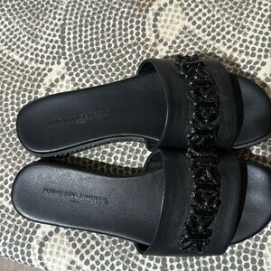 Karl Lagerfield Black Sandals